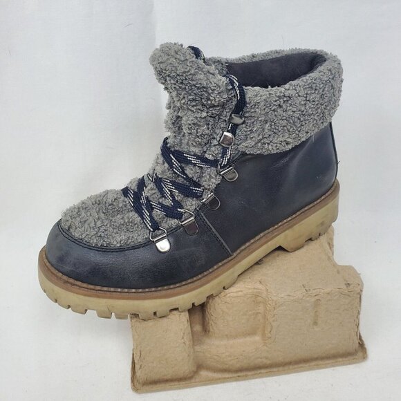 Circus By Sam Edelman Womens Kilbourn Winter Boots Brown Faux Fur Lace Up SZ 6 - Picture 2 of 12